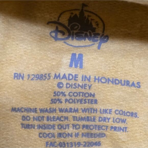 Walt Disney World Yellow Rainbow Logo Hoodie Size‎ Medium - Picture 5 of 5